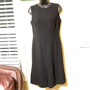 Cynthia Howie Black Pleated Cocktail Evening Sleeveless Dress Size 4